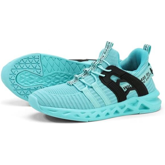 Kids Blue Running Unisex Girls Boys Primary School Students Sports Rubber Shoes - Picture 6 of 6